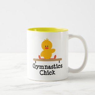 2 Couleurs Tasse de poussin de gymnastique