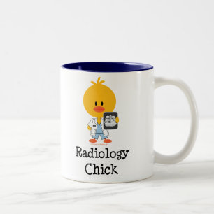 2 Couleurs Tasse de poussin de radiologie