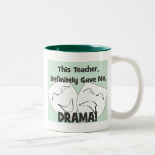 2 Couleurs Tasse de professeur de drame