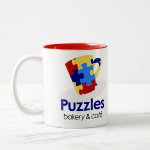 2 Couleurs Tasse de puzzles