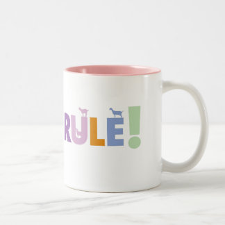 2 COULEURS TASSE DE RÈGLE DE CHÈVRES