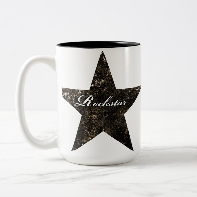 2 Couleurs Tasse de Rockstar (textures grunges) (Gauche)