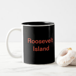 2 Couleurs Tasse de rouge d'île de Roosevelt