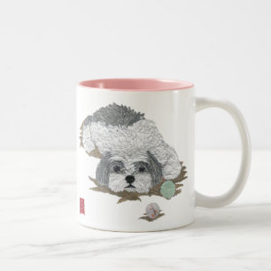 2 Couleurs Tasse de Shih Tzu