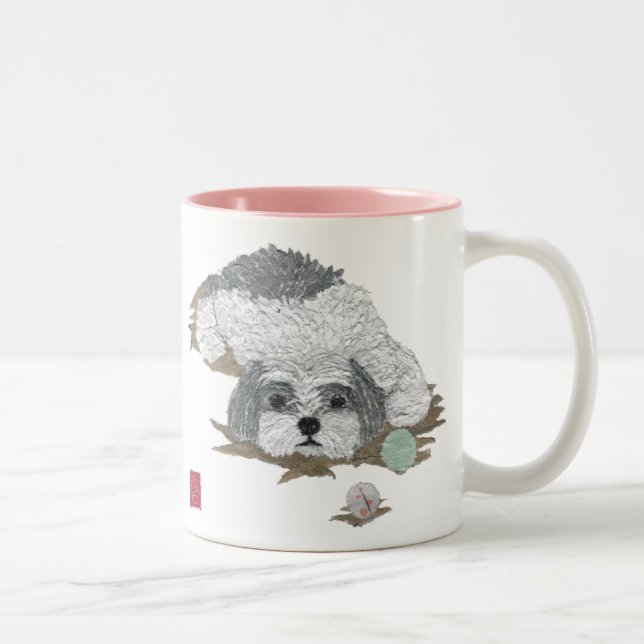 2 Couleurs Tasse de Shih Tzu (Droit)