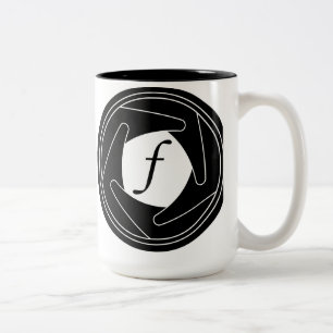 2 Couleurs Tasse de silhouette d'ouverture
