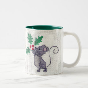 2 Couleurs Tasse de souris de Noël