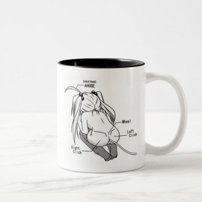 2 Couleurs Tasse de souris de Pervy (Droit)