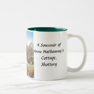 2 Couleurs Tasse de souvenir de cottage d'Anne Hathaway