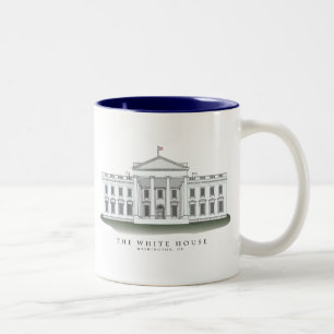 2 Couleurs Tasse de souvenir de la Maison Blanche