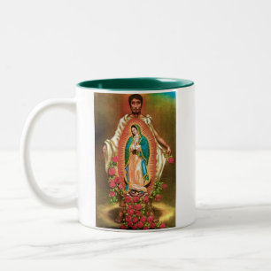 2 Couleurs Tasse de St Juan Diego Guadalupe