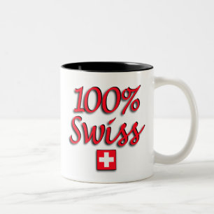 2 Couleurs Tasse de Suisse de 100%