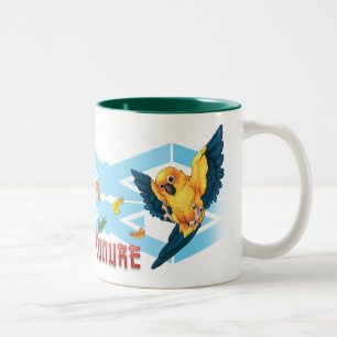 2 Couleurs Tasse de Sun Conure Cutie