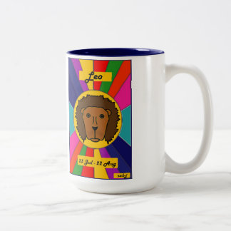 2 Couleurs Tasse de Sun de zodiaque - Lion