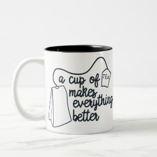 2 Couleurs Tasse de thé