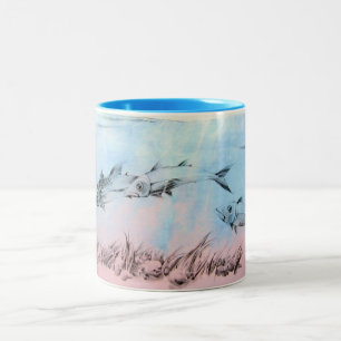 2 Couleurs Tasse de thème et de variations