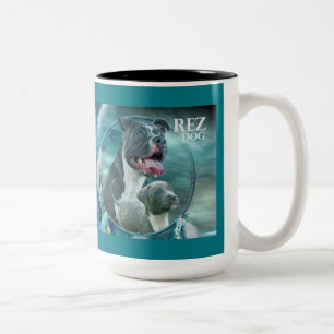 2 Couleurs Tasse de ton du chien deux de Rez