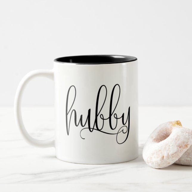 2 Couleurs Tasse de ton du mari deux (Avec donut)
