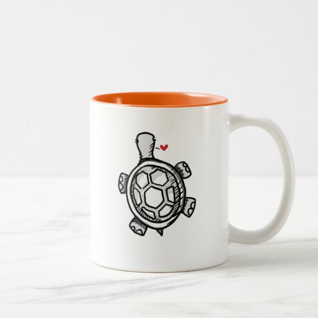 2 Couleurs Tasse de tortue (Droit)