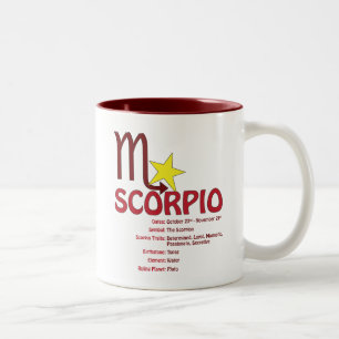 2 Couleurs Tasse de traits de Scorpion