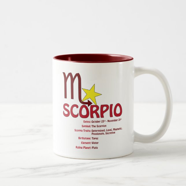 2 Couleurs Tasse de traits de Scorpion (Droit)