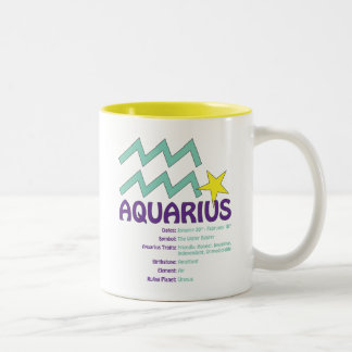 2 Couleurs Tasse de traits de Verseau