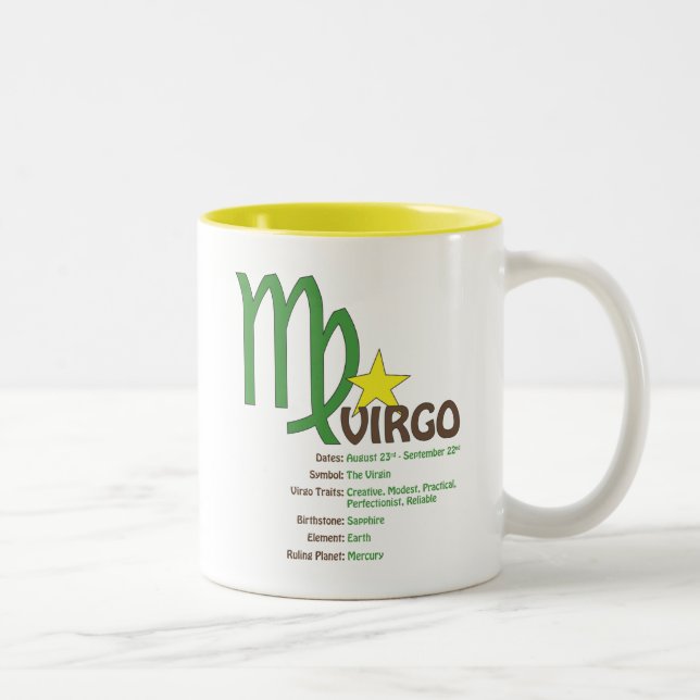 2 Couleurs Tasse de traits de Vierge (Droit)