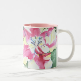 2 Couleurs Tasse de tulipe d'aquarelle