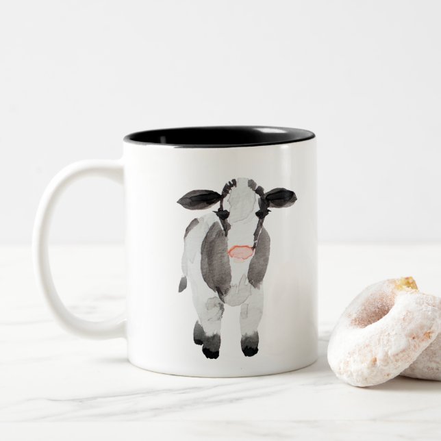 2 Couleurs Tasse de vache à ferme (Avec donut)