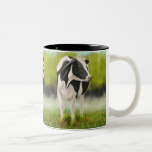 2 Couleurs Tasse de vache du Holstein