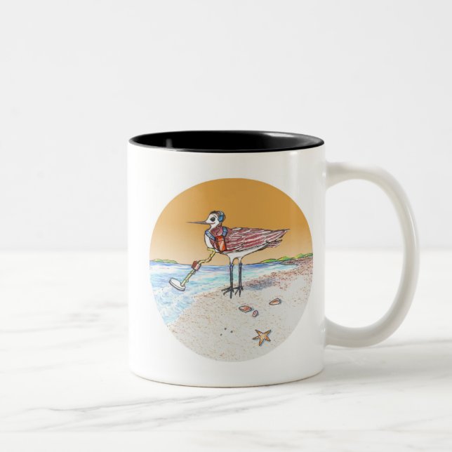 2 Couleurs Tasse de vague déferlante (Droit)