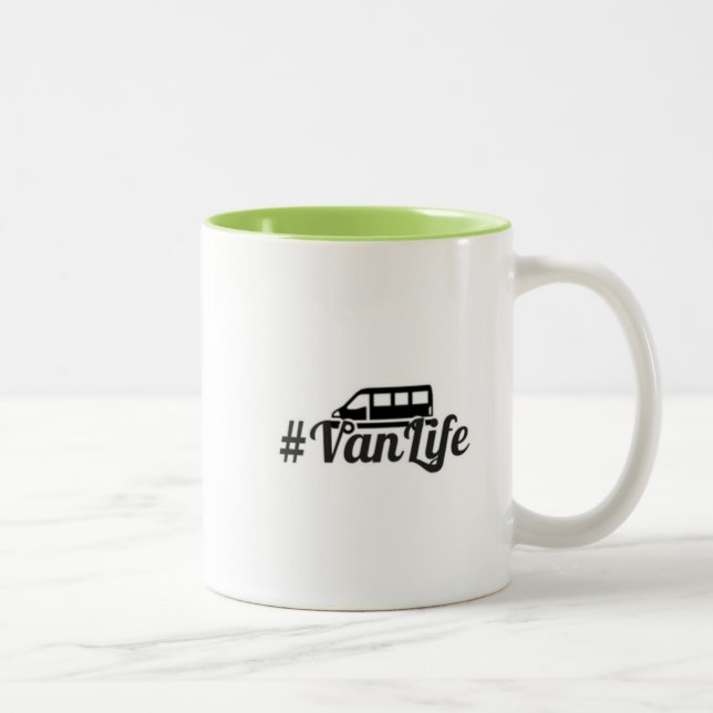 2 Couleurs Tasse de #VanLife (Droit)
