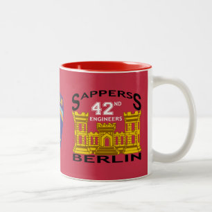 2 Couleurs Tasse de vétérans d'ingénieurs de brigade