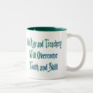 2 Couleurs Tasse de vieillesse et de trahison