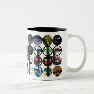 2 Couleurs Tasse de ville de spatule 20ème