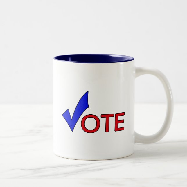 2 Couleurs Tasse de vote (Droit)