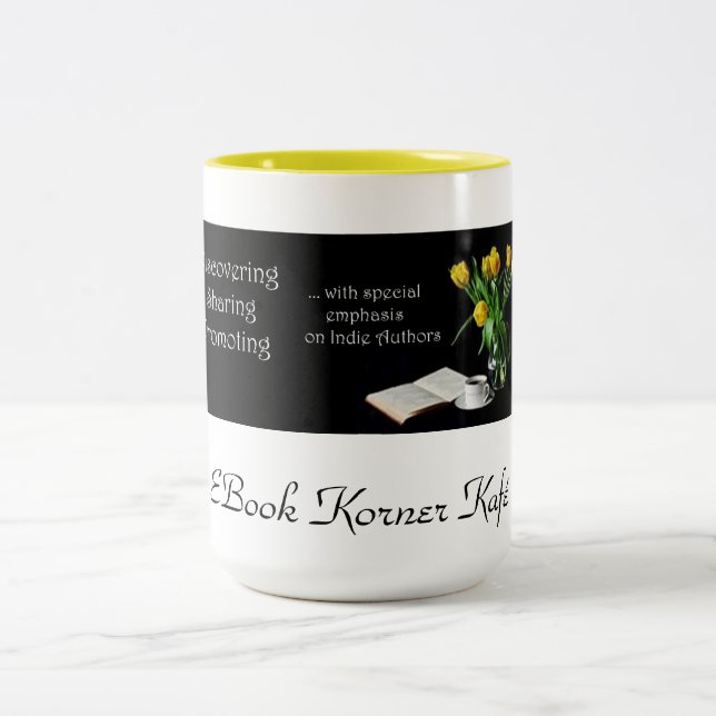 2 Couleurs Tasse d'EBook Korner Kafé (Centre)