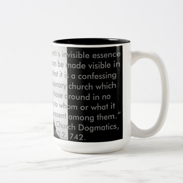 2 Couleurs Tasse d'ecclesiology de Karl Barth (Droit)