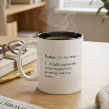 Tasse Définition Papa Drôle pour la Fête des Pères