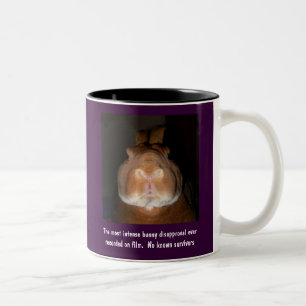 2 Couleurs Tasse désapprobatrice 1 de lapins - customisée