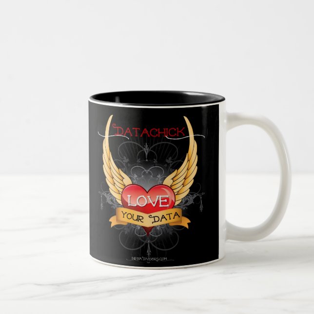 2 Couleurs Tasse deux de LoveYourData (Droit)