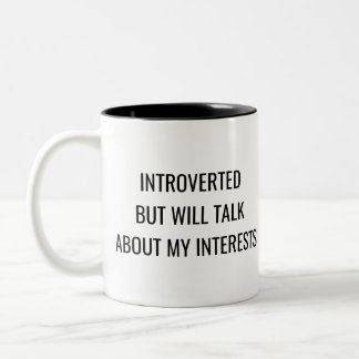 2 Couleurs Tasse d'humour d'introverti – Cadeau de personnali