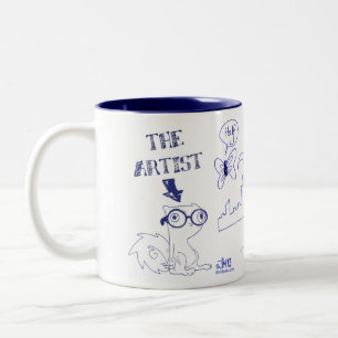 2 Couleurs Tasse d'illustration de Pilz-E