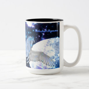2 Couleurs Tasse d'imaginaire de Pegasus de nuit étoilée