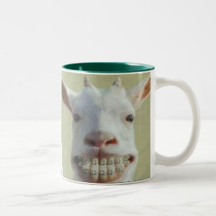 2 Couleurs Tasse drôle de chèvre