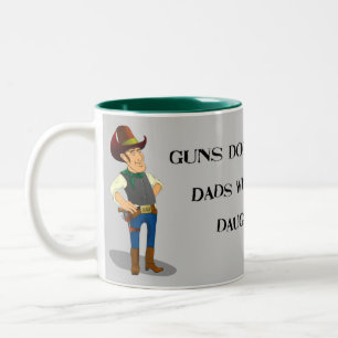 2 Couleurs Tasse drôle de fête des pères de Dadism