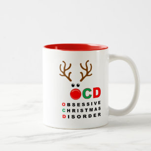 2 Couleurs Tasse drôle de vacances de désordre obsédant de