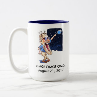 2 Couleurs Tasse drôle d'éclipse - 15 onces