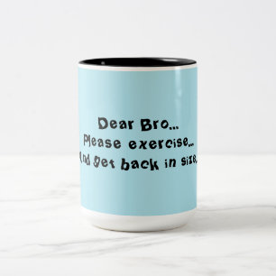 2 Couleurs tasse drôle pour le frère