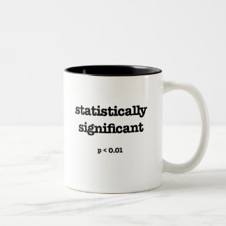 2 Couleurs tasse drôle statistiquement significative de maths